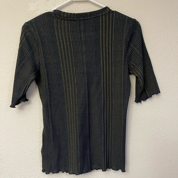 New Jessica Simpson Blue and Green Striped Top - Picture 3 of 6